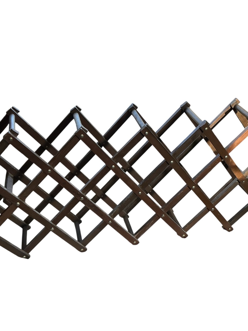 Expandable Wooden Wine Rack - Dark Brown